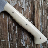 NORA #1424  - 7.5' AEB-L Stainless Kiritsuke - Ivory Juma