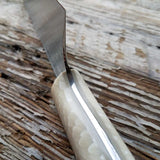 NORA #1424  - 7.5' AEB-L Stainless Kiritsuke - Ivory Juma