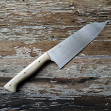 NORA #1424  - 7.5' AEB-L Stainless Kiritsuke - Ivory Juma