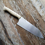 NORA #1424  - 7.5' AEB-L Stainless Kiritsuke - Ivory Juma