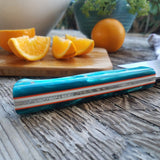 NORA Nakiri #1434 - AEB-L Stainless Steel -  Teal | Orange | White