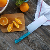 NORA Nakiri #1434 - AEB-L Stainless Steel -  Teal | Orange | White