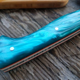 NORA Nakiri #1434 - AEB-L Stainless Steel -  Teal | Orange | White