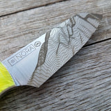NORA #1461.5 - Everyday Carry (EDC) - Yellow Topographic Resin