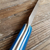 NORA #1470: Rhiannon - 6.5 Inch Utility -  Swirled Blue Micarta