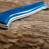 NORA #1470: Rhiannon - 6.5 Inch Utility -  Swirled Blue Micarta