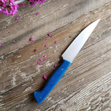 NORA #1470: Rhiannon - 6.5 Inch Utility -  Swirled Blue Micarta