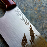 NORA #1776 - 7.5 Inch Americana Kiritsuke - Red