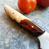 NORA Paring Knife #1043 - Ruby Red Shokwood