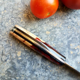 NORA Paring Knife #1043 - Ruby Red Shokwood