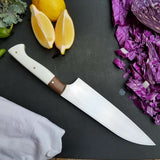 NORA #1120 - 7.5' Santoku - 52100 Carbon Steel