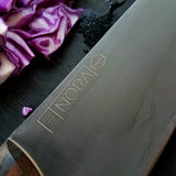 NORA #1123 - M4 Hybrid Chef/Santoku - Woven Wood