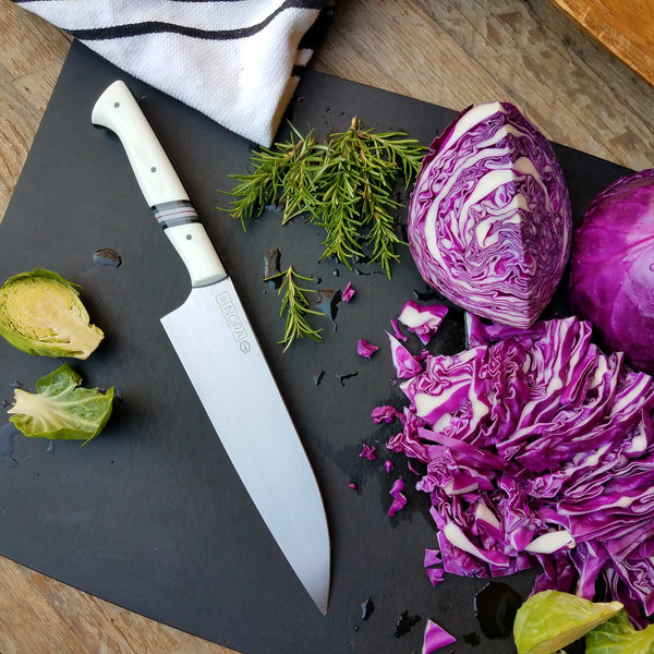 NORA #1199 - 7.5' Santoku - White & Gray G10