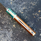 NORA #1216 - Walnut & Teal Box Elder Nakiri