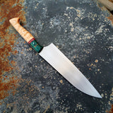 NORA #1229 - Maple | Teal | Red Santoku