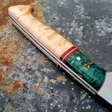 NORA #1229 - Maple | Teal | Red Santoku