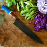 NORA #1250 - CPM-M4 Chef - Ironwood & Blue G10