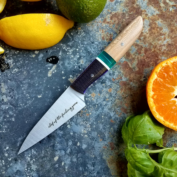 NORA # 1261  - 3.5 Inch Paring - Chef of the F*cking Year (Hickory & C-tek)