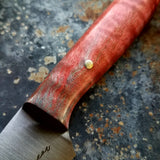 NORA #1263  - 3.5 Inch Paring - Chef of the F*cking Year (Pink Curly maple)
