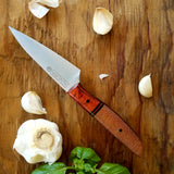 NORA #1265  - 3.5 Inch Paring - Red Topo Resin & Lacewood