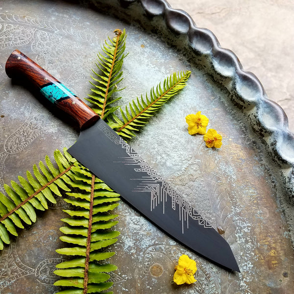 NORA #1292 - CPM-M4 8 Inch Gyuto - Cocobolo