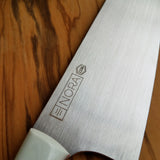 NORA # 1336 - 10' AEB-L Kiritsuke - Red | White | & Blue G10