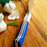 NORA # 1336 - 10' AEB-L Kiritsuke - Red | White | & Blue G10