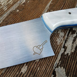 NORA #1421- 7.5' AEB-L  Santoku - Heartbreaker