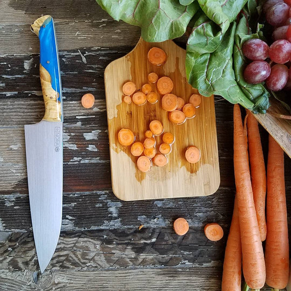 NORA #1481- 7.5' AEB-L  Santoku - Blue Sea Shokwood