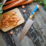 NORA #1481- 7.5' AEB-L  Santoku - Blue Sea Shokwood
