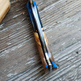 NORA #1512 - 7.5" Chef - 01 Carbon Steel - WORKHORSE - Deep Blue Sea Shokwood
