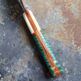 BF2019 - NORA #1600 - 7.5 Kiritsuke - White G10 & Teal Maple