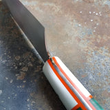 BF2019 - NORA #1600 - 7.5 Kiritsuke - White G10 & Teal Maple