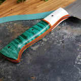 BF2019 - NORA #1600 - 7.5 Kiritsuke - White G10 & Teal Maple