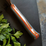 BF2019 - NORA #1607 - 6.5" Nakiri - Charcoal Gray & Orange G10