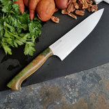 BF2019 - NORA #1611 - 8.5" Chef Knife - Dyed Redwood