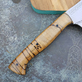 NORA #1643  - O1 Carbon Steel - 10 Inch Kiritsuke - Cherry Blossoms