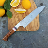 NORA #1639 -7.5 Inch Santoku - O1 Carbon Steel - Love Letter