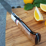 NORA #1639 -7.5 Inch Santoku - O1 Carbon Steel - Love Letter