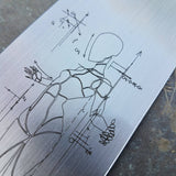 NORA #1641 - O1 Carbon Steel - 6.5 Inch Nakiri - Weird Science