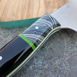 NORA #1640  - 8.5 Inch Chef - O1 Carbon Steel - Black & White