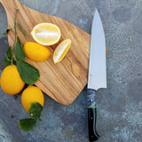 NORA #1640  - 8.5 Inch Chef - O1 Carbon Steel - Black & White