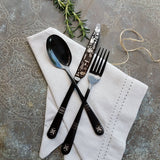 'Lapland Forest' Flatware - Stainless Steel Black PVD Flatware