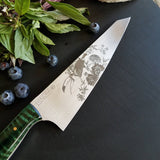 NORA #1672 - 8' AEB-L Gyuto - Toucan Toile