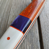 NORA #1691 - 7.5" CPM-M4 Kiritsuke - Padauk | Purple | White | Orange