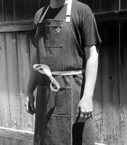 Boldric Stonewash Gray Denim Apron